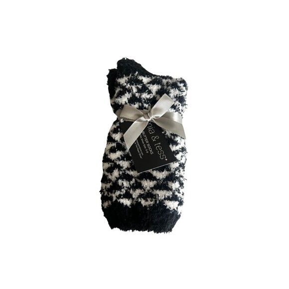 Mia & Tess Butter Socks Women’s Size  5-9 Pink Gray & Chevron Set of 3 Pair NWT - Picture 3 of 7